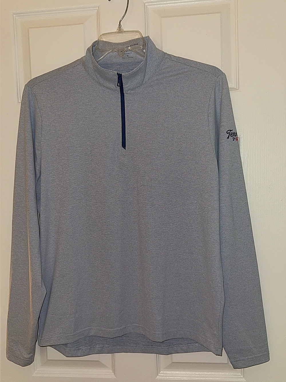Like New Holderness & Bourne The Bell Blue Quarter-Zip Pullover Tennessee Golf M